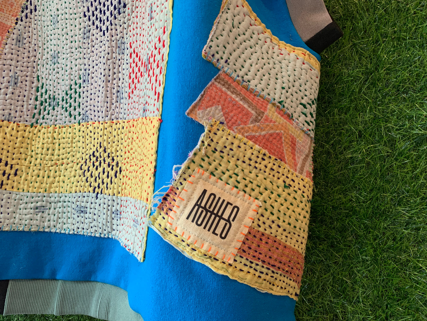 BLUE QUILT PATCHWORK VEST