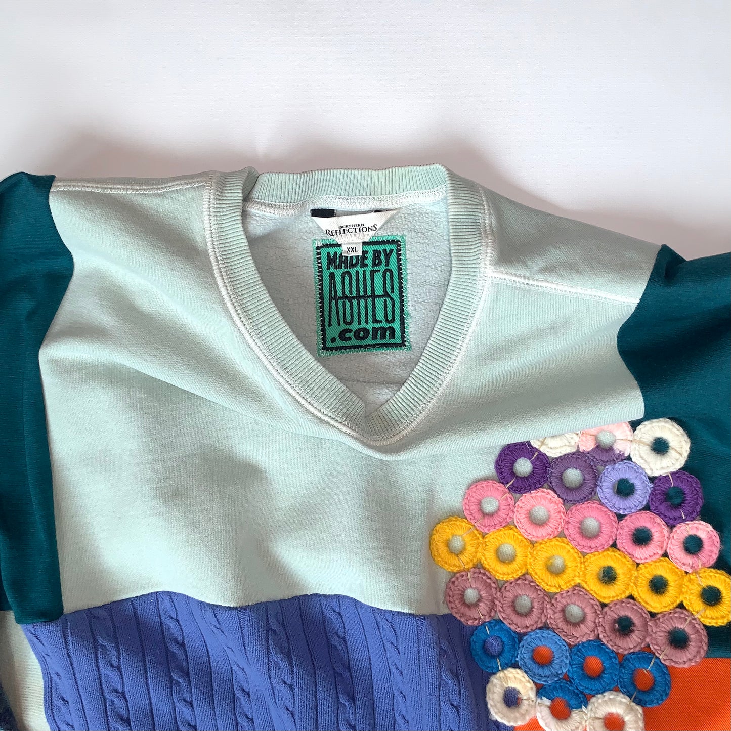 BLUE & GREEN MASHUP - XXL
