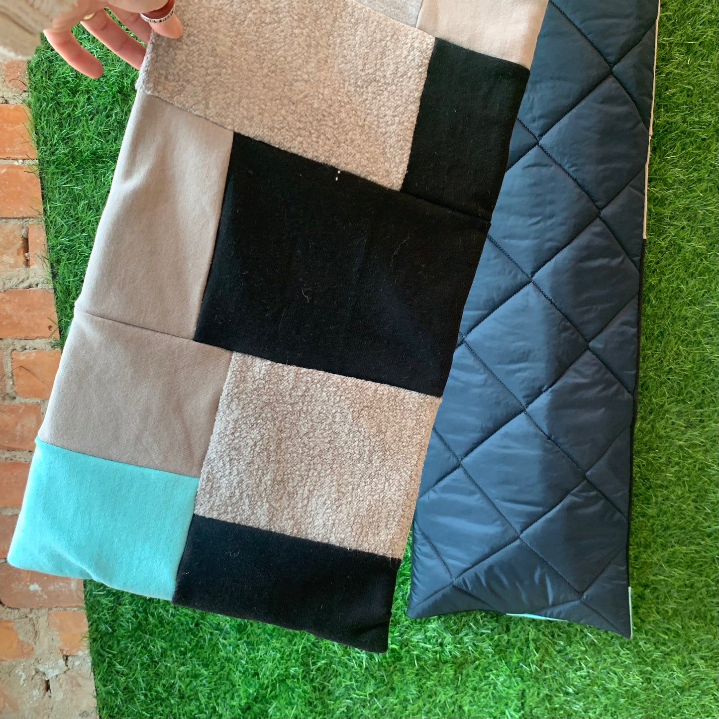 SQUARED AWAY PUFFER SCARF