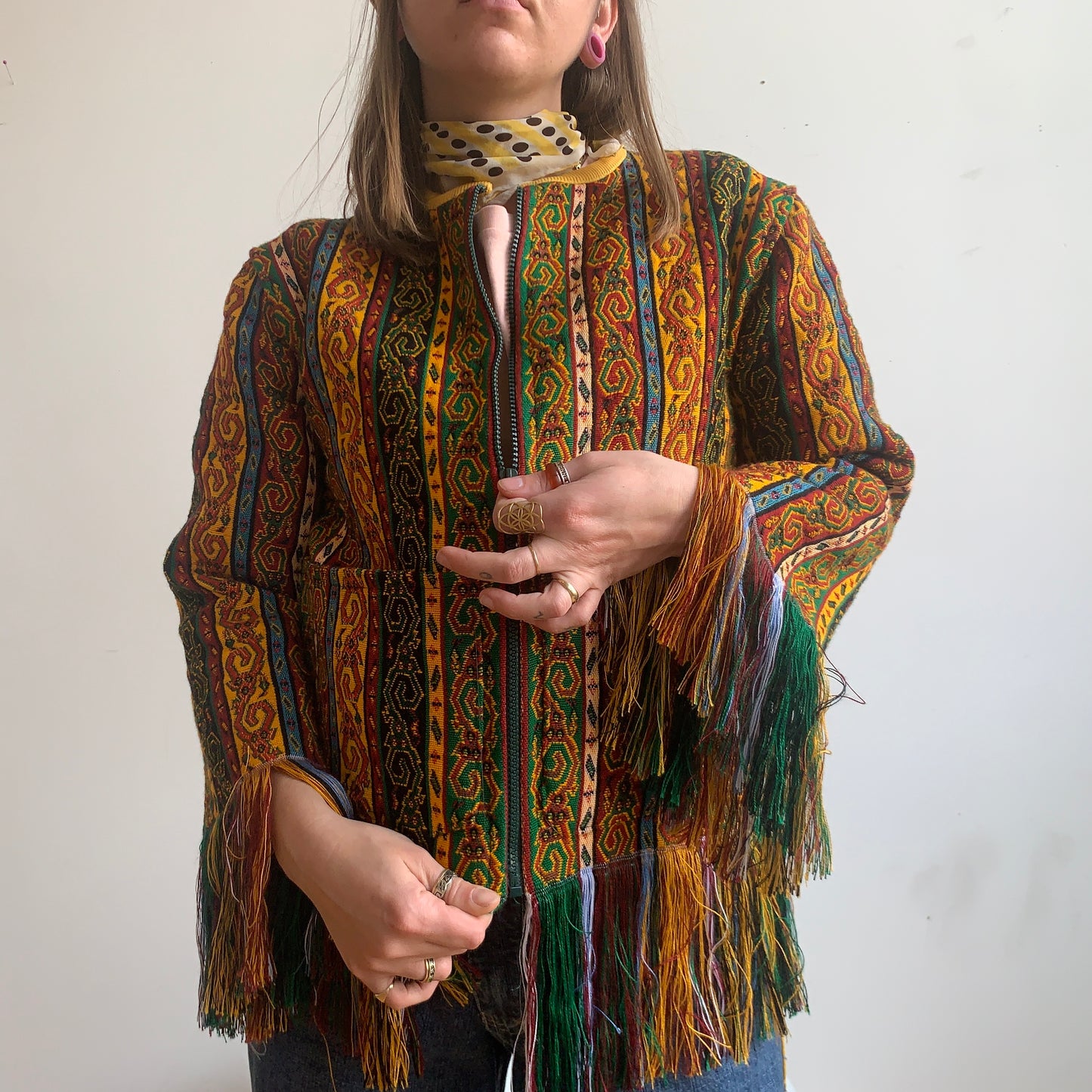 ASHES FRINGE JACKET-1/1- FITS S