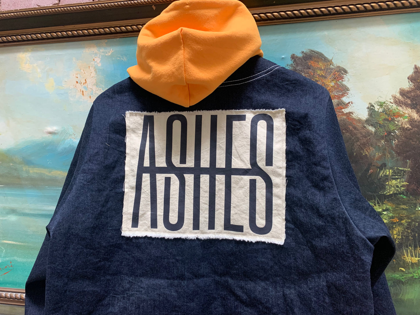 SHOELACE DENIM UTILITY JACKET - ONE OF A KIND
