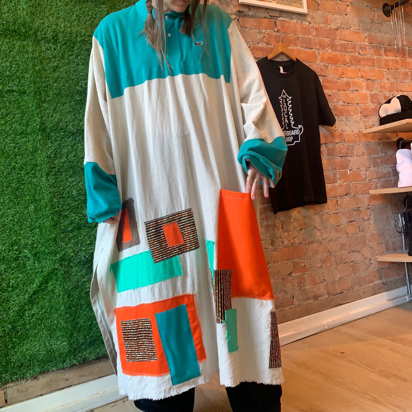 ALLIGATOR COTTON DRESS - FREE SIZE