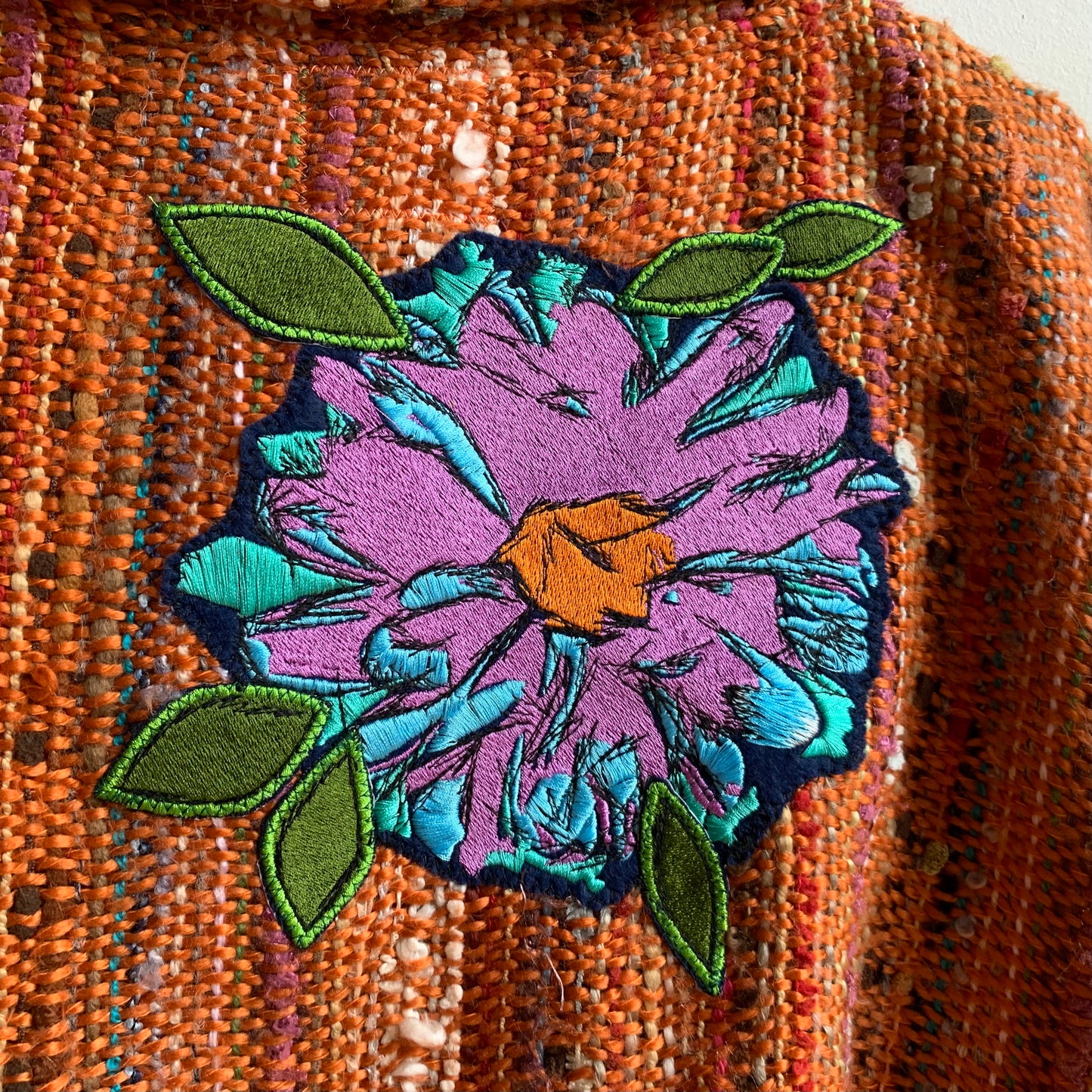 TECHNICOLOUR ORANGE FRINGE JACKET