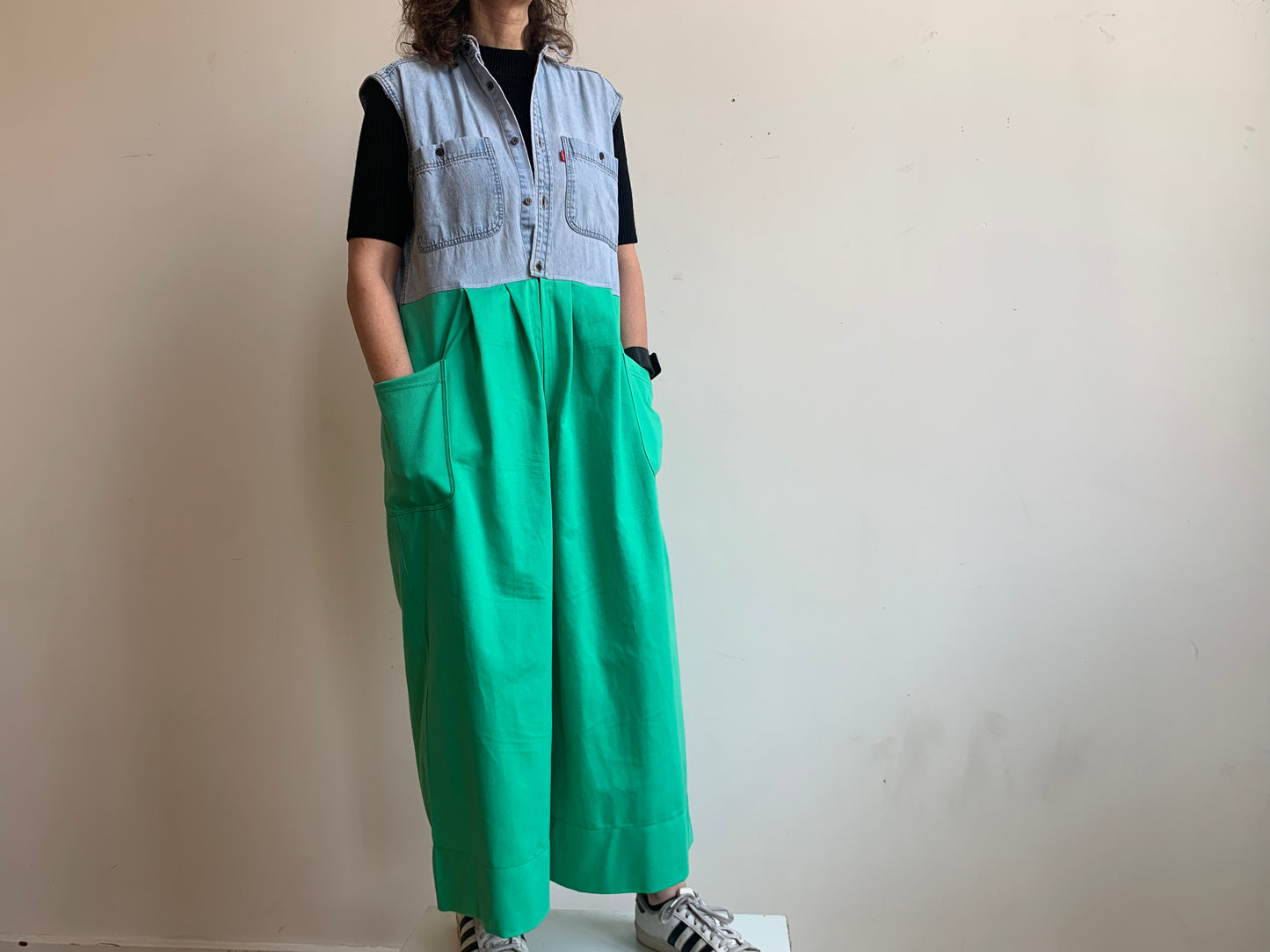 DENIM & MINT JUMPSUIT
