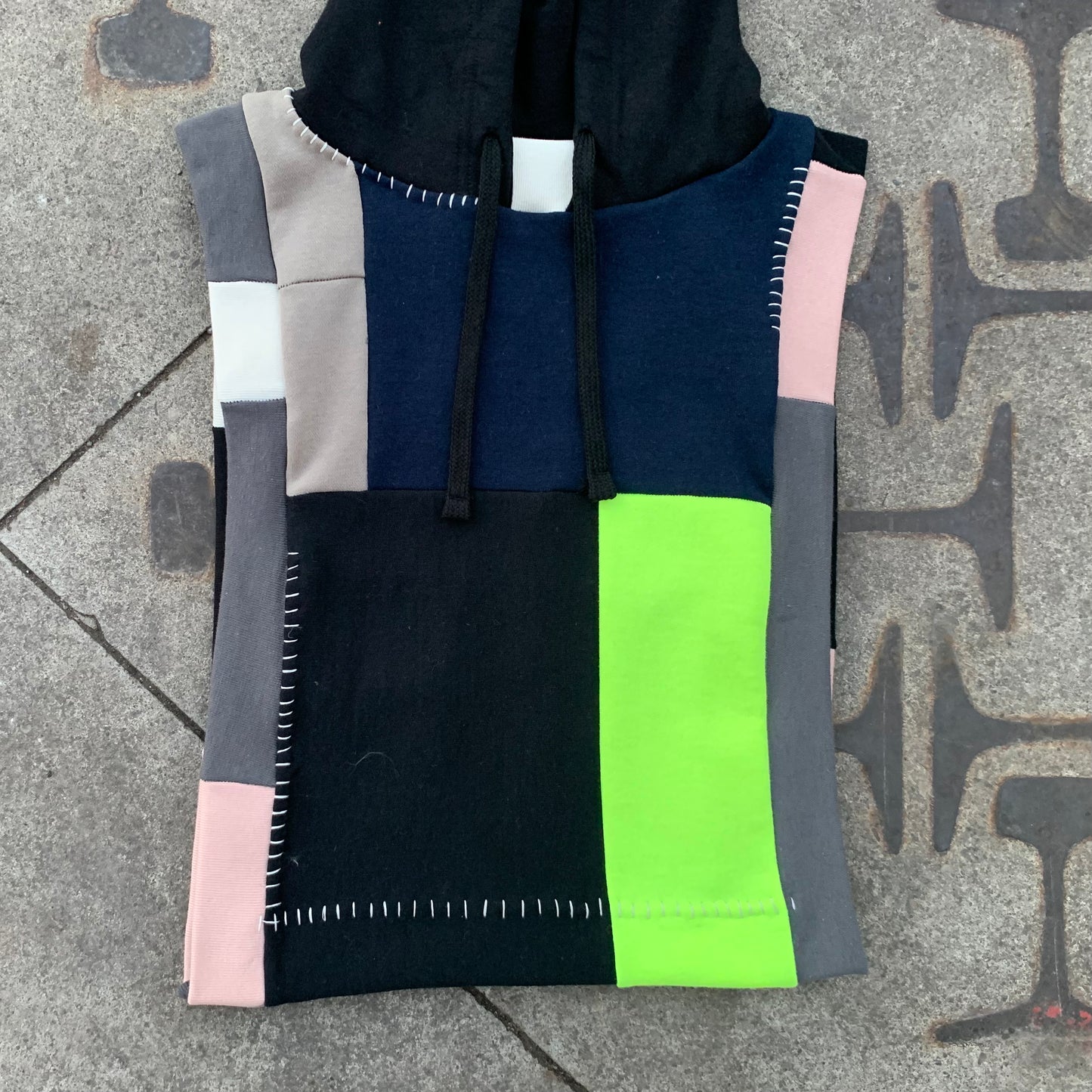 HOOD OVERLAY VEST - ONE OF A KIND