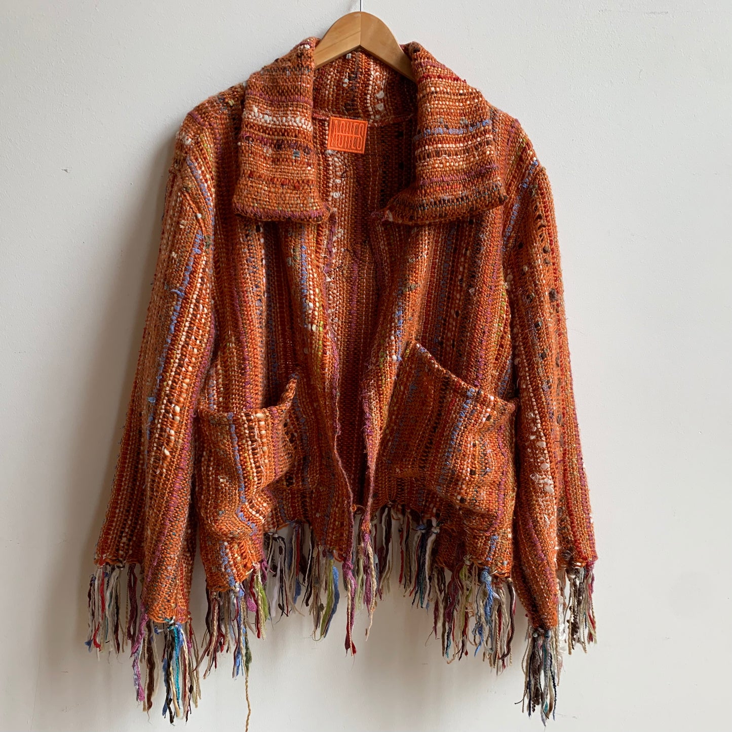 TECHNICOLOUR ORANGE FRINGE JACKET