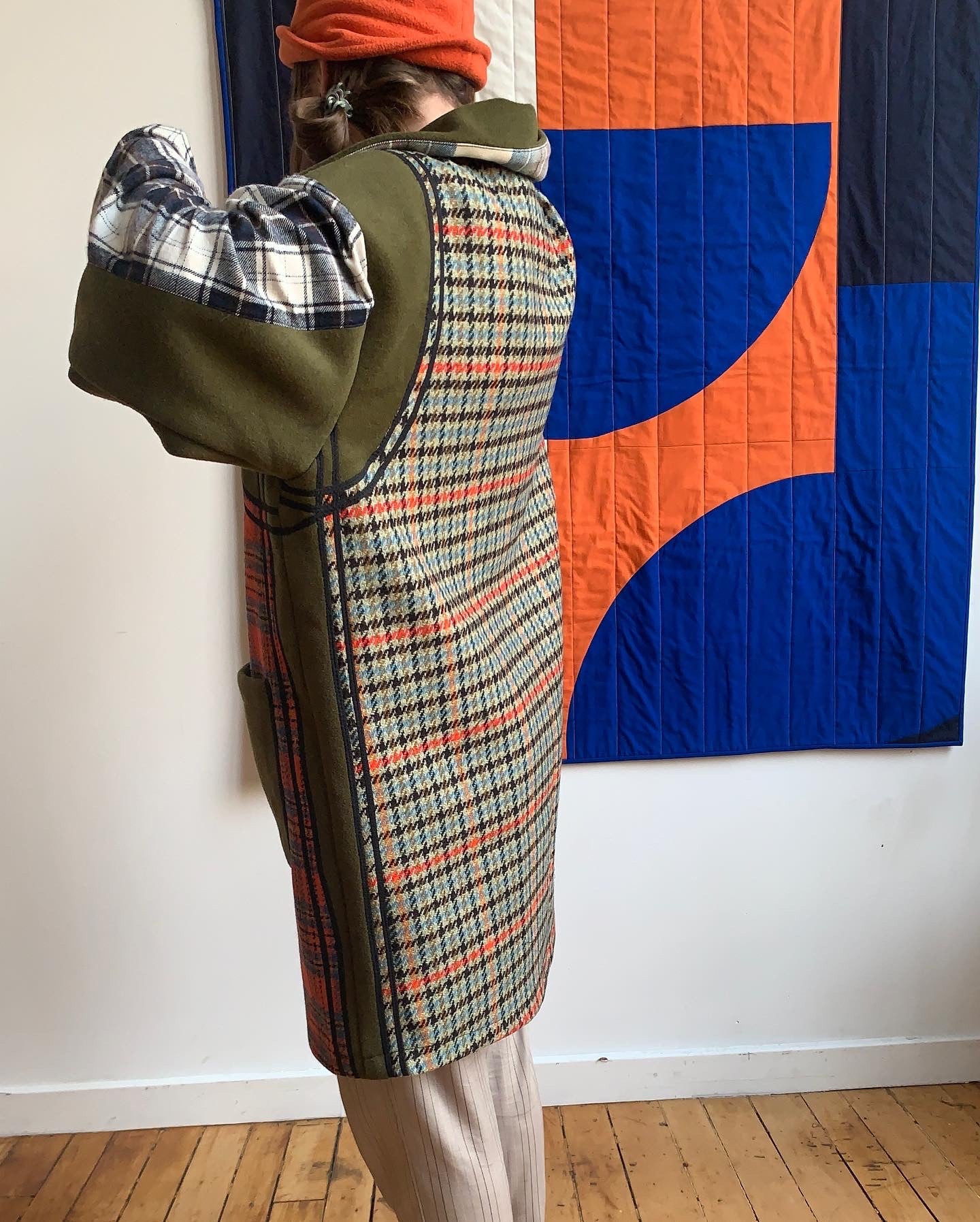 PLAID MIXUP UTILITY JACKET