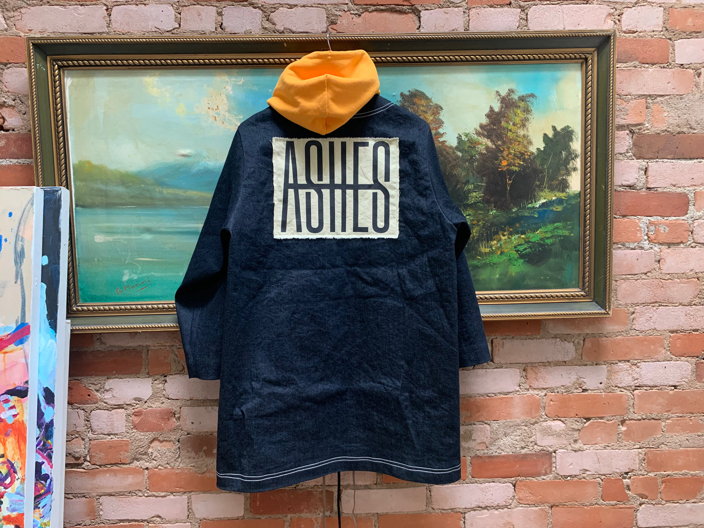 SHOELACE DENIM UTILITY JACKET - ONE OF A KIND