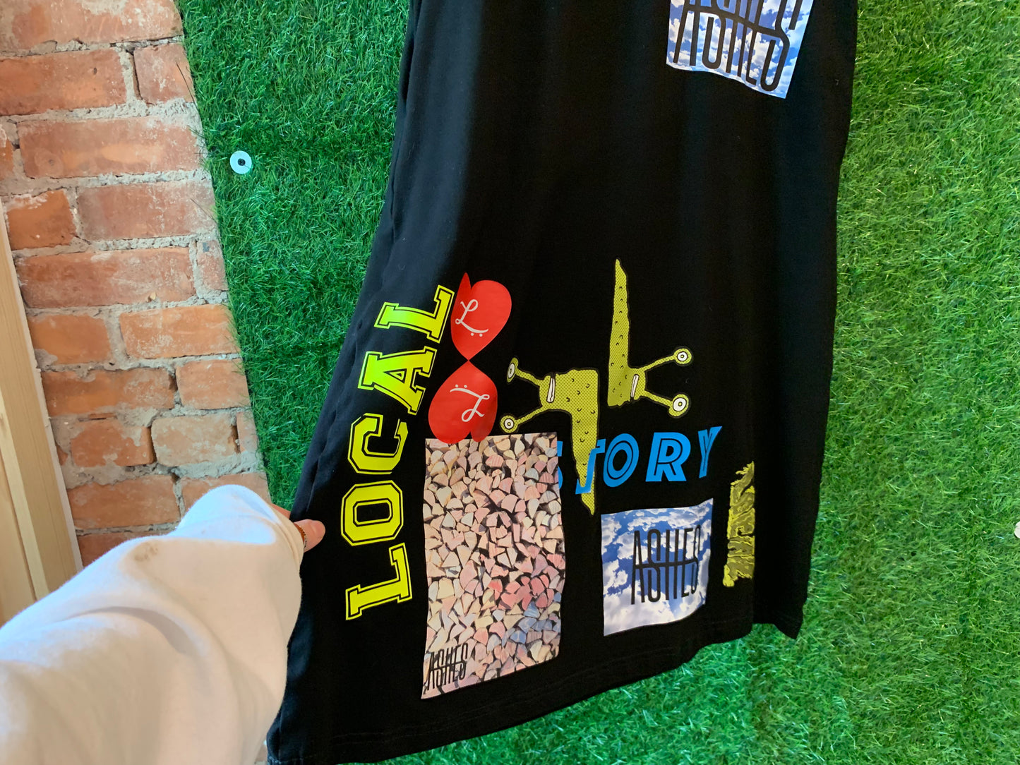 COLLAGE PRINTED DRESS - FITS UP TO LARGE