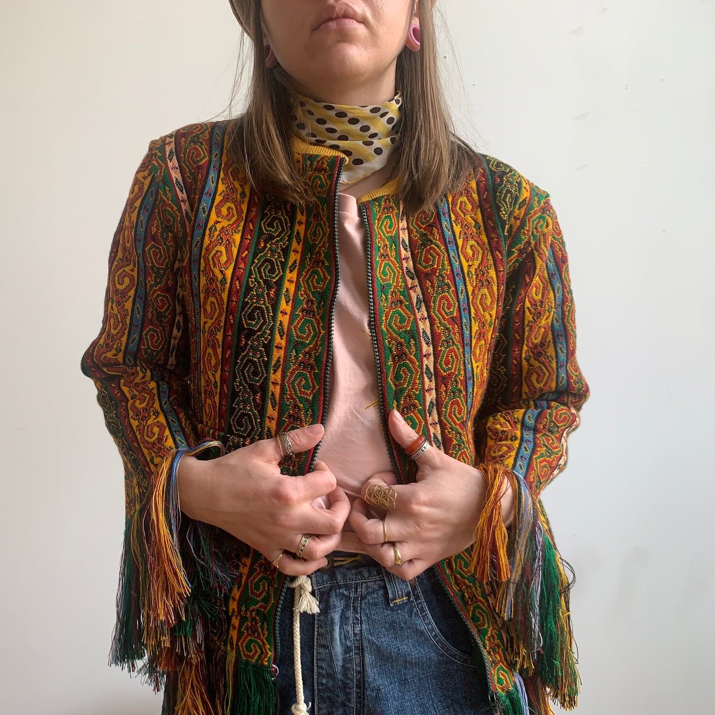 ASHES FRINGE JACKET-1/1- FITS S