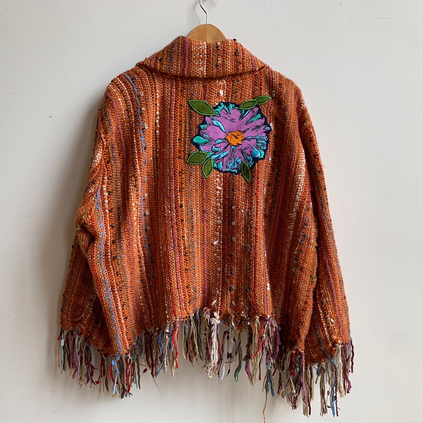 TECHNICOLOUR ORANGE FRINGE JACKET