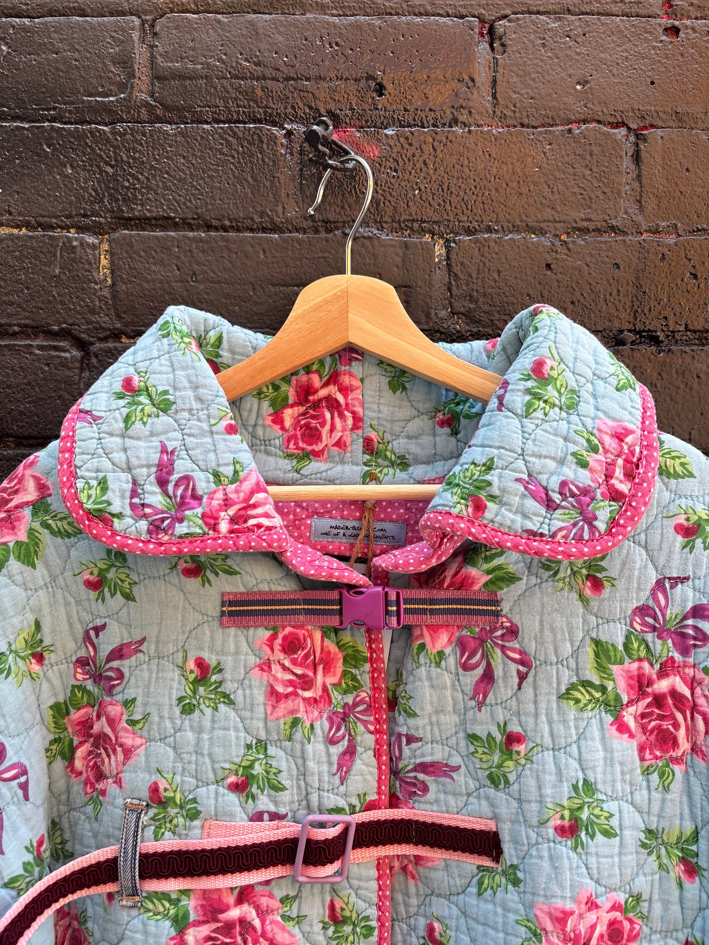 Pink Dreams Flower Quilt Coat