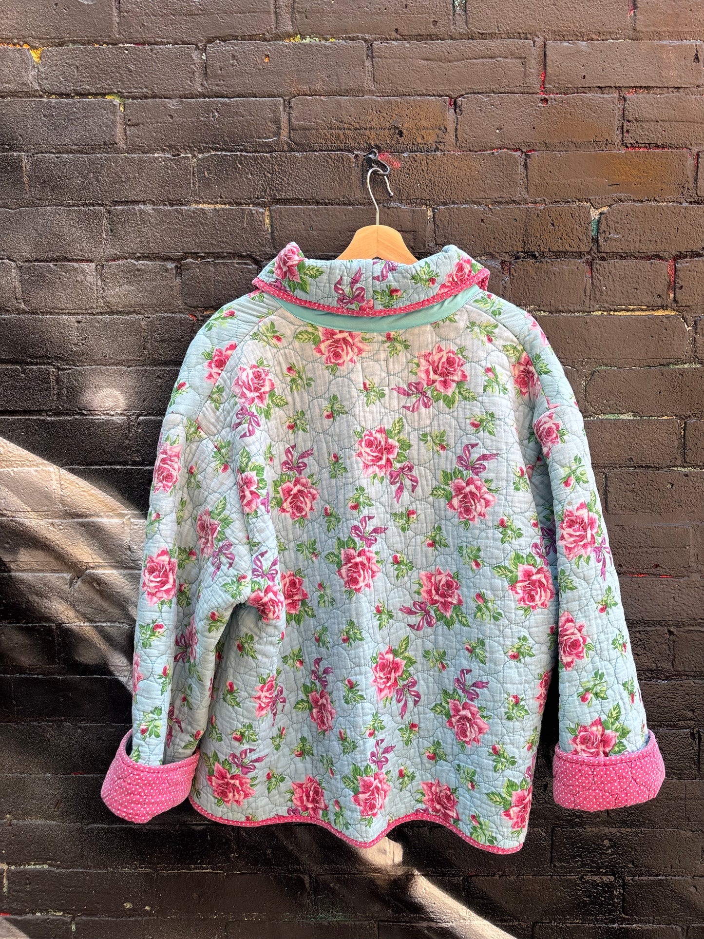 Pink Dreams Flower Quilt Coat