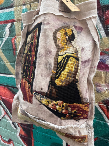Lady Looking out of Window - Cotton Canvas
