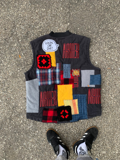 LOCAL OR DIE VEST UPCYCLE - XL