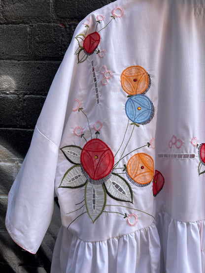 Summer Flowers , Cotton Over Dress