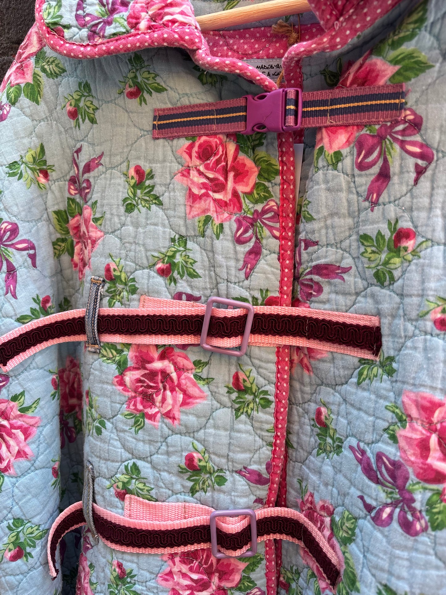 Pink Dreams Flower Quilt Coat
