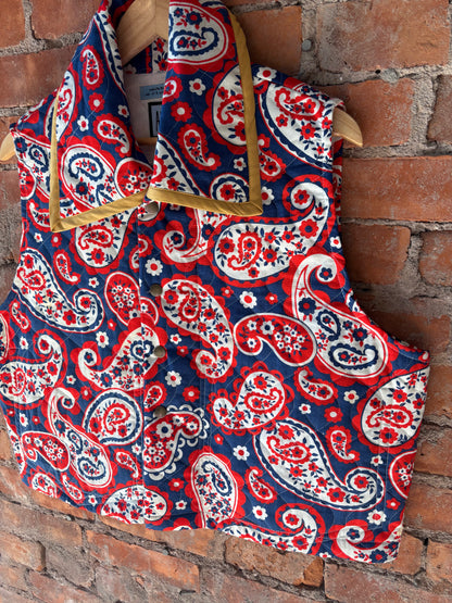 PAISLEY QUILTED VEST