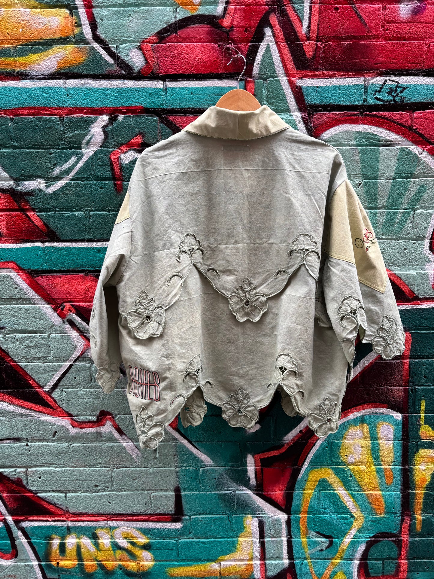 MOSS HAND DYED COTTON COLLARED TOP