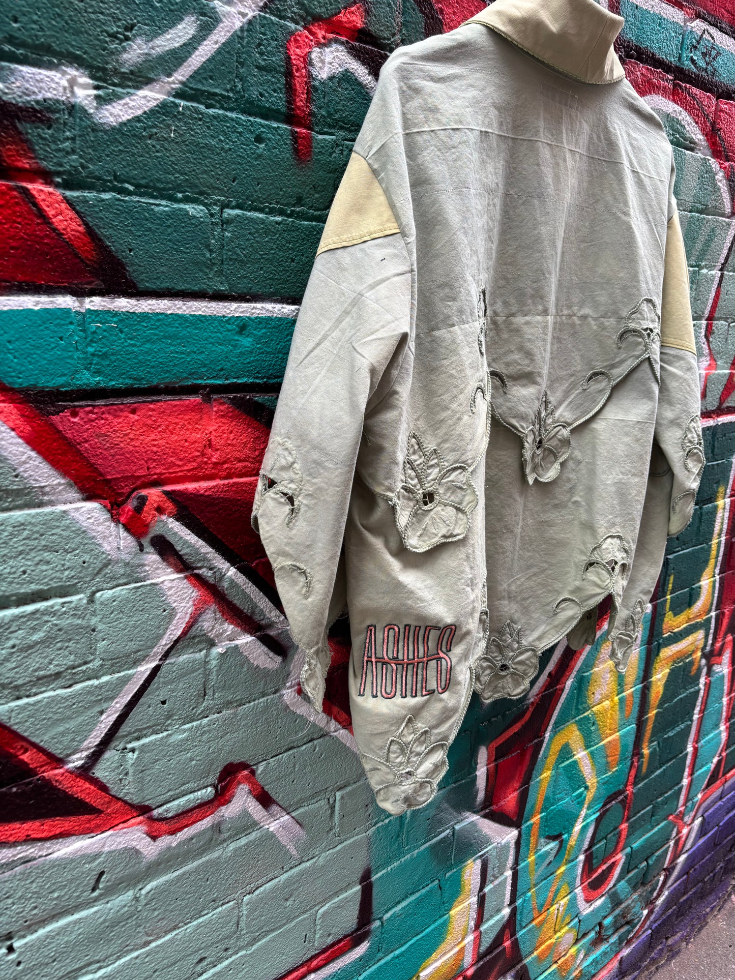 MOSS HAND DYED COTTON COLLARED TOP