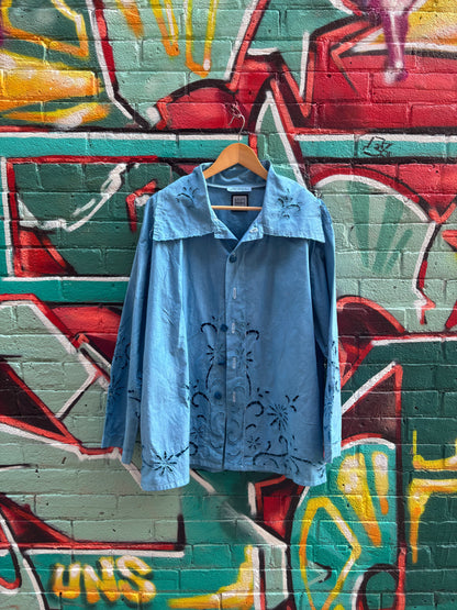 Blue Sky, Hand Dyed Soft Summer Jacket
