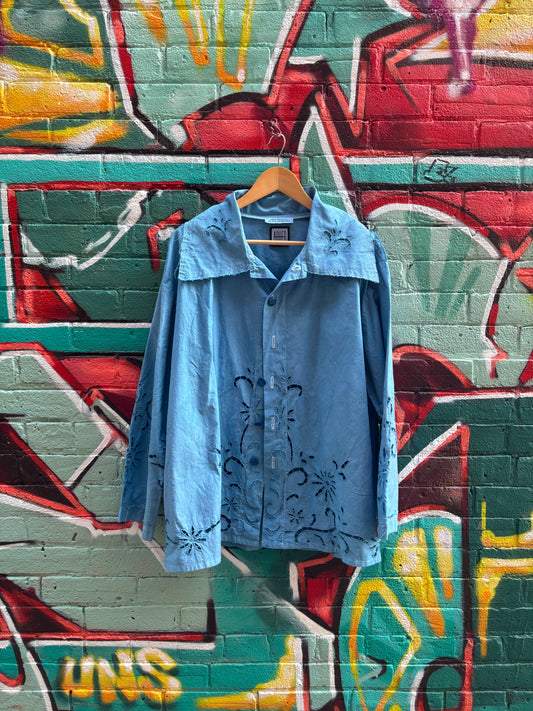 Blue Sky, Hand Dyed Soft Summer Jacket