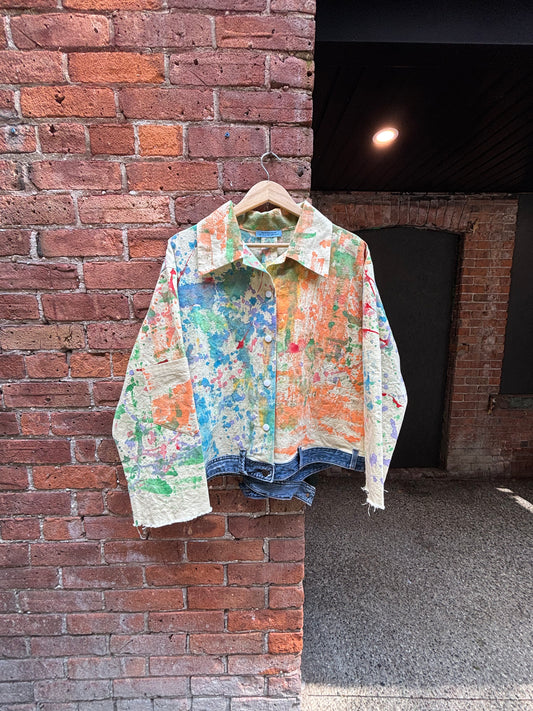 DROP CLOTH & DENIM JACKET