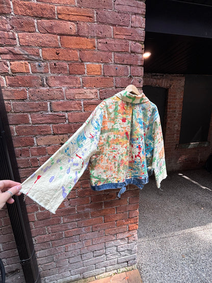 DROP CLOTH & DENIM JACKET