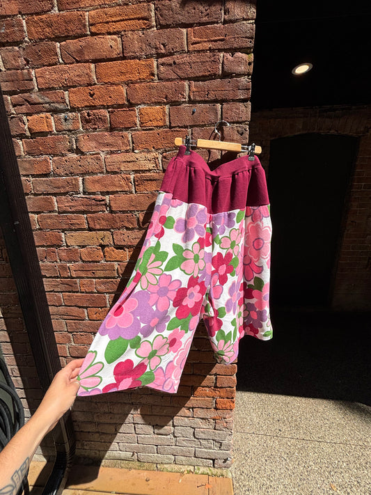 FLOWER POWER PANTS - 32” - 36” elastic WAIST