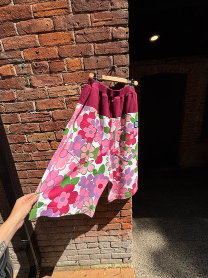 FLOWER POWER PANTS - 32” - 36” elastic WAIST