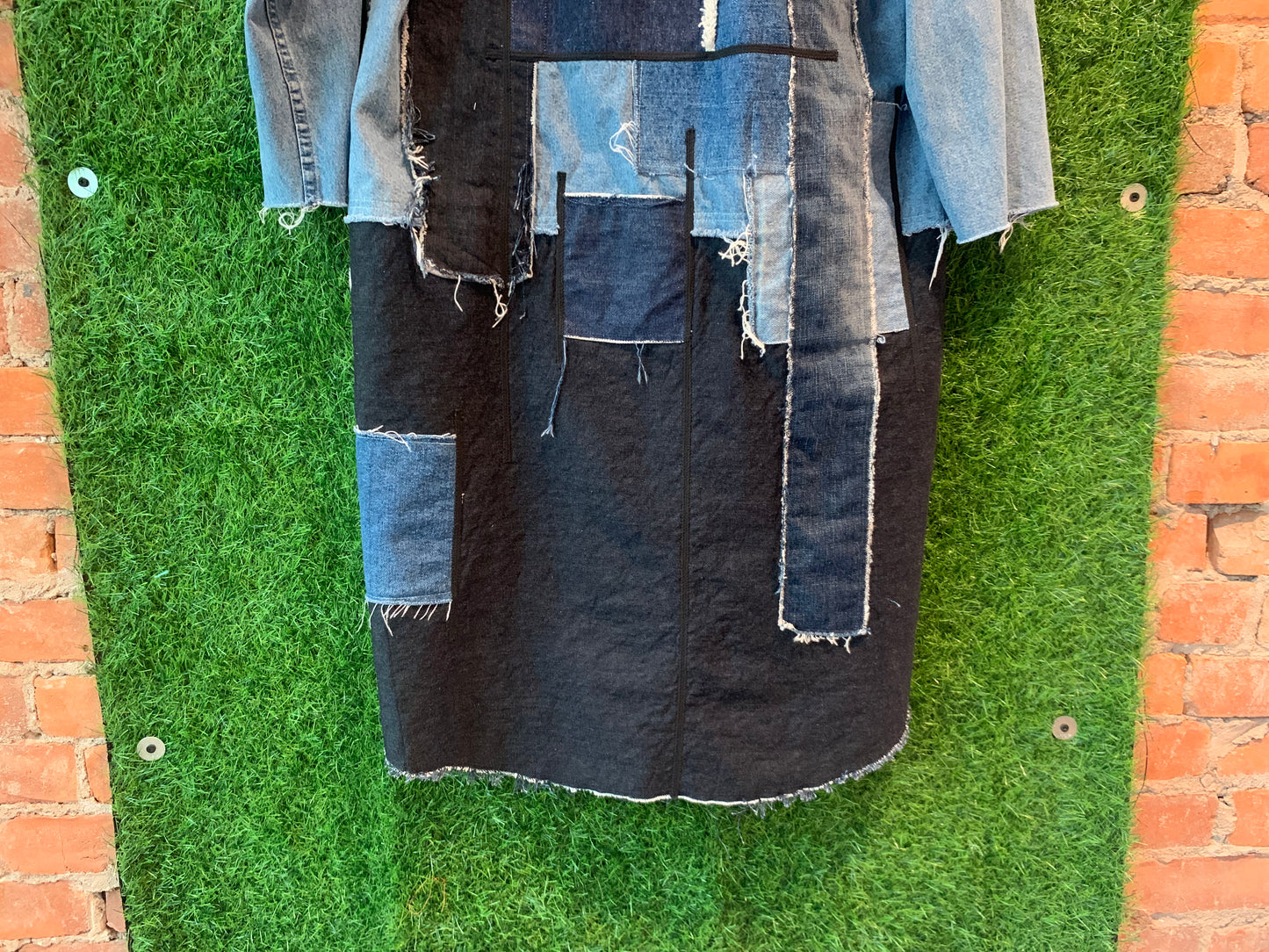 RAW DENIM MAXI JACKET - S/M