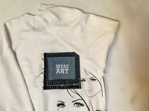 DENIM EYES CREW NECK SWEATER - 3XL