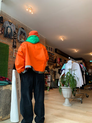 CITRUS ORANGE UTILITY JACKET - CANVAS - ONE OF A KIND