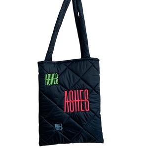 PUFFER TOTE BAG - ASHES PSYCHEDELIC LOGO