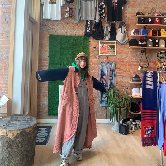 CHENILLE FULL LENGTH UTILITY JACKET
