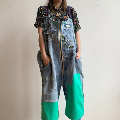 SIGHT FOR SORE EYES - 1/1 Denim Overall Upcycle